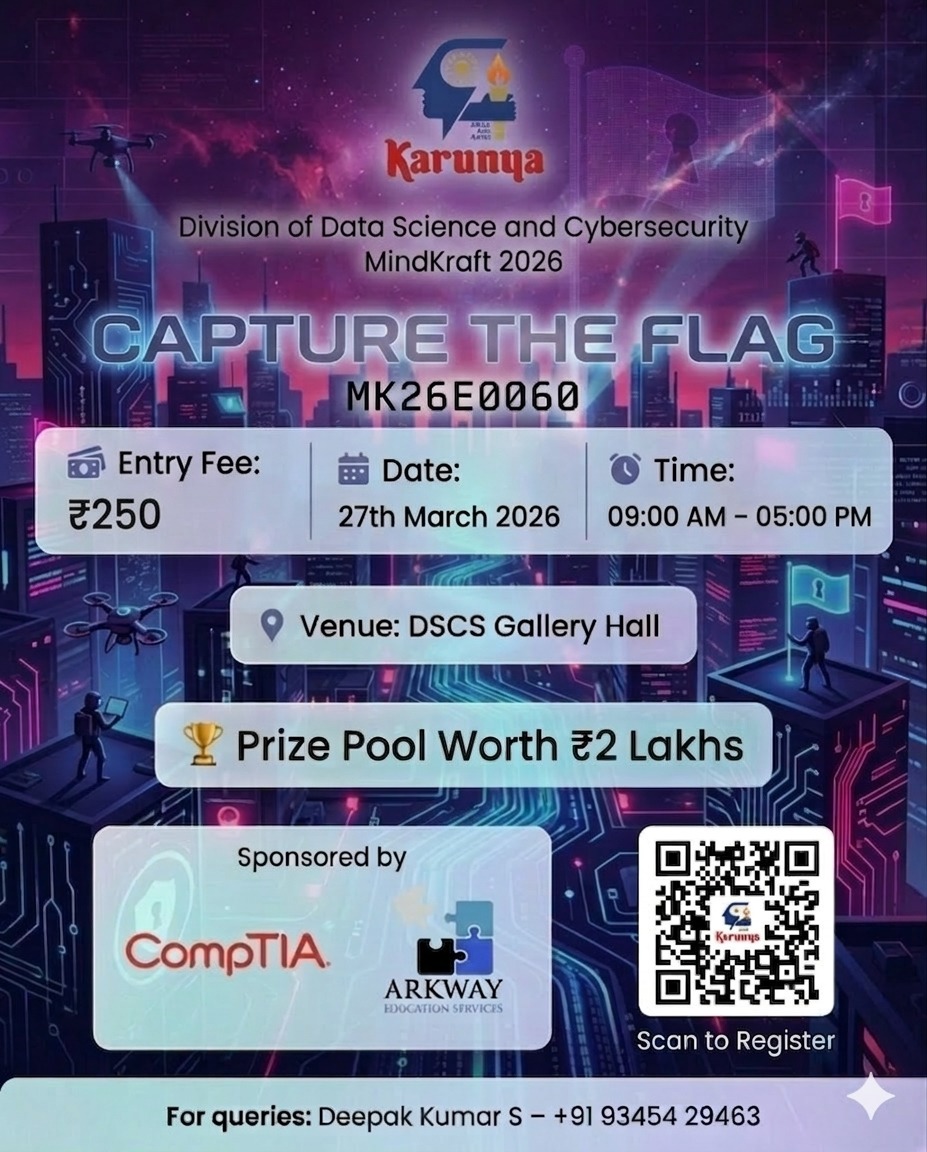 Capture The Flag 2026 Cybersecurity Competition Poster 